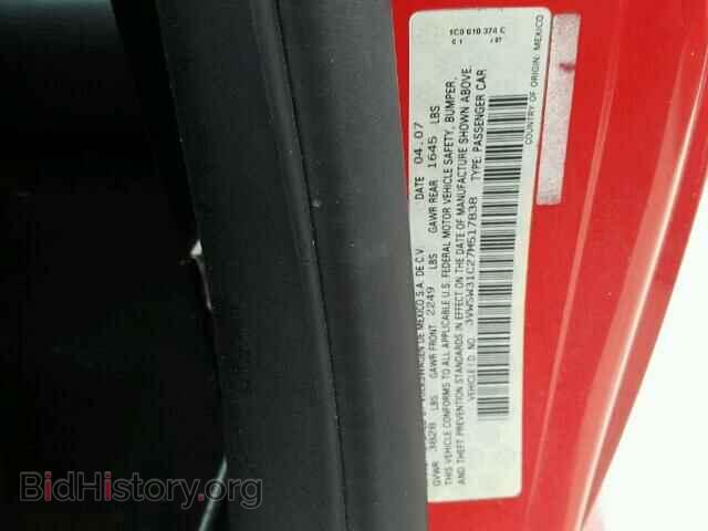 2007 VOLKSWAGEN BEETLE - VIN: 3VWSW31C27M517838 - Фото 10