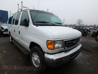 2007 Ford ECONOLINE, white — VIN 1FBNE31L07DA42581, Copart