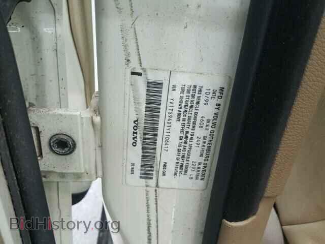 2000 VOLVO S80 - VIN: YV1TS94D1Y1106417 - Фото 10