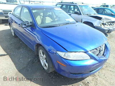 2005 Mazda 6 MAZDA6I, blue — VIN 1YVHP80C155M63521, Copart