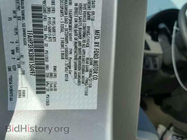 2011 FORD FOCUS - VIN: 1FAHP3FN3BW150497 - Фото 10