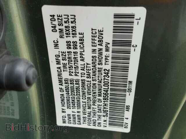 2004 HONDA ELEMENT - VIN: 5J6YH18564L007342 - Photo 9