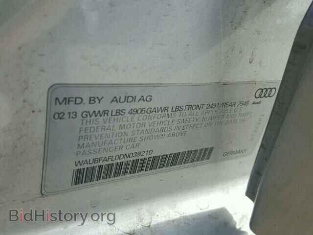 2013 AUDI A4 - VIN: WAUBFAFL0DN039210 - Фото 10