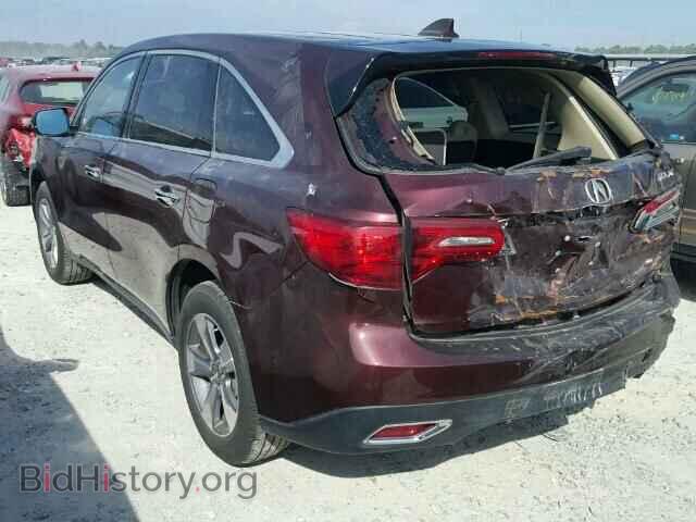 2016 ACURA MDX - VIN: 5FRYD4H2XGB020948 - Фото 3