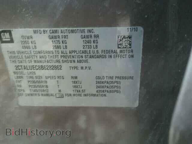 2011 GMC TERRAIN - VIN: 2CTALUEC8B6282862 - Фото 10