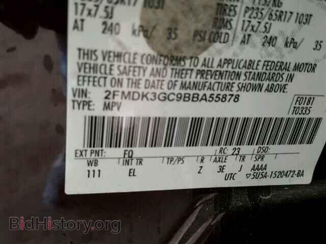 2011 FORD EDGE - VIN: 2FMDK3GC9BBA55878 - Photo 10