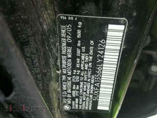 2006 BMW X5 - VIN: 5UXFA13566LY24126 - Фото 10