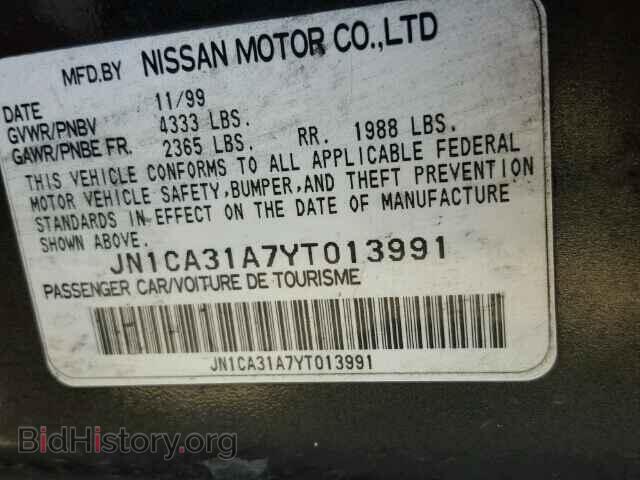 2000 NISSAN MAXIMA - VIN: JN1CA31A7YT013991 - Фото 9