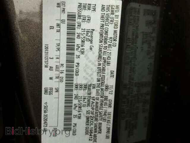 2013 FORD FOCUS - VIN: 1FADP3F2XDL198412 - Фото 10