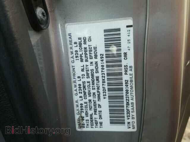 2003 SAAB 9 3 - VIN: YS3DF78K237001492 - Photo 10