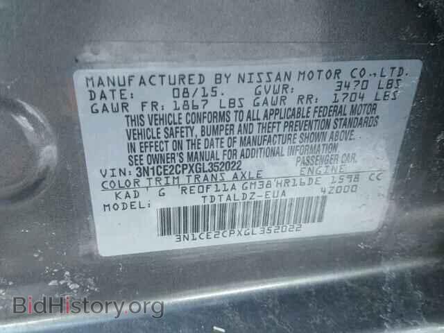 2016 NISSAN VERSA - VIN: 3N1CE2CPXGL352022 - Photo 10