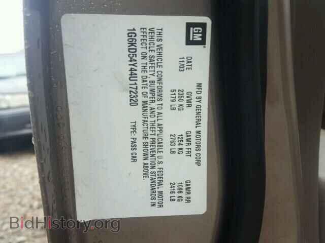 2004 CADILLAC DEVILLE - VIN: 1G6KD54Y44U172320 - Фото 10