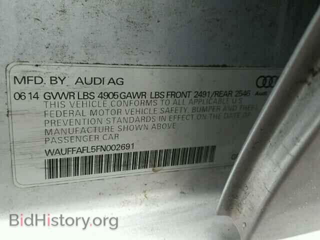 2015 AUDI A4 - VIN: WAUFFAFL5FN002691 - Фото 10