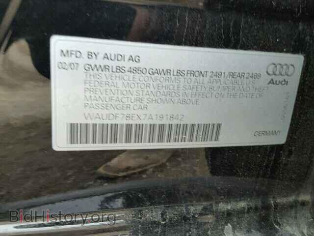 2007 AUDI A4 - VIN: WAUDF78EX7A191842 - Фото 9