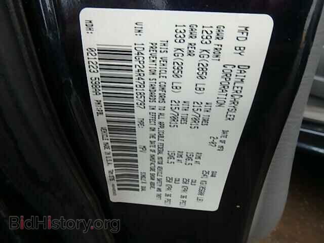 2007 DODGE CARAVAN - VIN: 1D4GP24R47B185797 - Фото 10