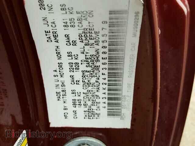 2006 MITSUBISHI ECLIPSE - VIN: 4A3AK24F36E005579 - Photo 10