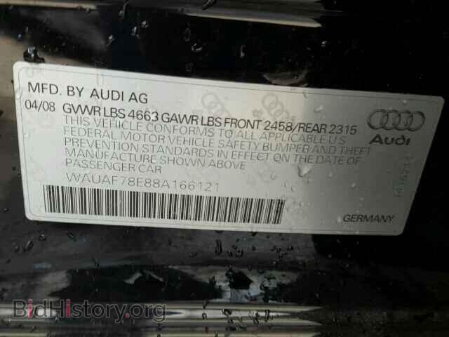 2008 AUDI A4 - VIN: WAUAF78E88A166121 - Фото 9