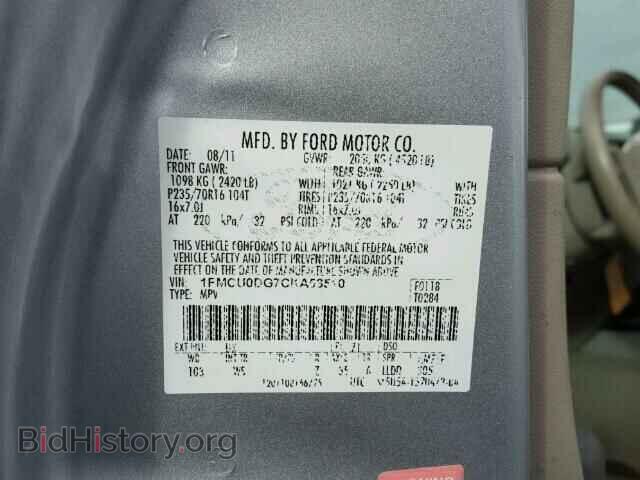 2012 FORD ESCAPE - VIN: 1FMCU0DG7CKA58510 - Фото 10