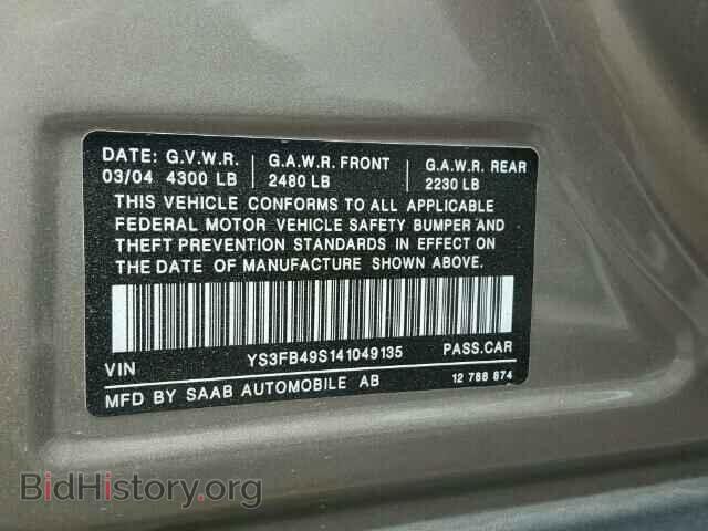 2004 SAAB 9 3 - VIN: YS3FB49S141049135 - Photo 10