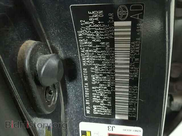 2012 TOYOTA COROLLA - VIN: 2T1BU4EE3CC865421 - Photo 10