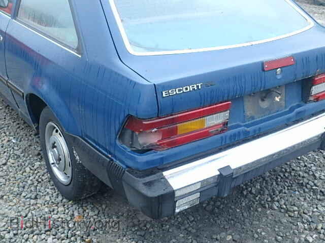 1987 FORD ESCORT - VIN: 1FAPP2195HT191742 - Фото 9