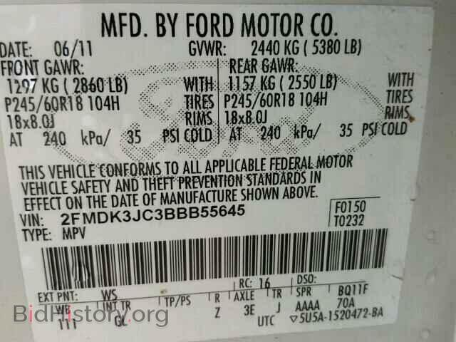 2011 FORD EDGE - VIN: 2FMDK3JC3BBB55645 - Photo 10