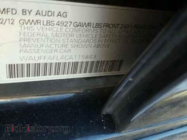 2012 AUDI A4 - VIN: WAUFFAFL4CA115843 - Фото 10