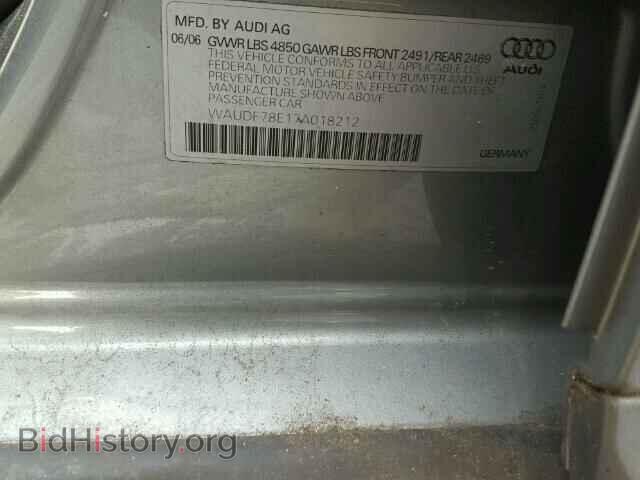 2007 AUDI A4 - VIN: WAUDF78E17A018212 - Фото 10