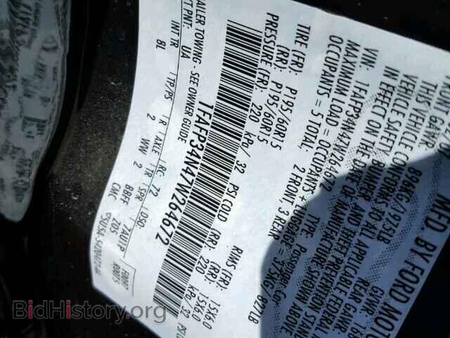 2007 FORD FOCUS - VIN: 1FAFP34N47W264672 - Фото 9