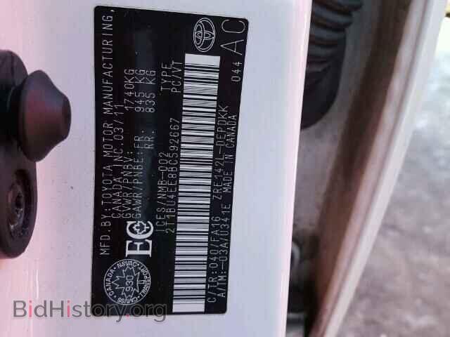 2011 TOYOTA COROLLA - VIN: 2T1BU4EE8BC592667 - Photo 10