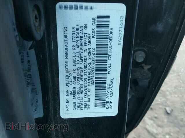 2003 TOYOTA COROLLA - VIN: 1NXBR32E63Z035272 - Photo 10