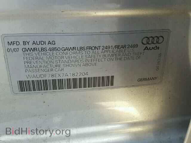 2007 AUDI A4 - VIN: WAUDF78EX7A182204 - Фото 10