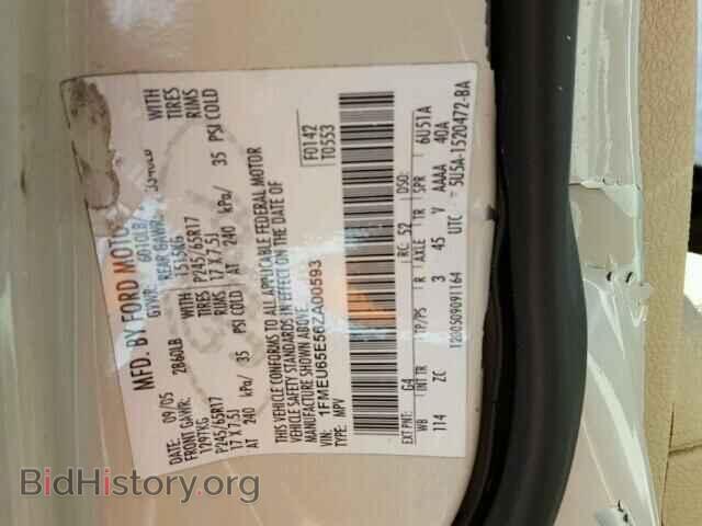 2006 FORD EXPLORER - VIN: 1FMEU65E56ZA00593 - Photo 10