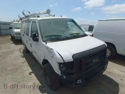 2010 Ford ECONOLINE, белый — VIN 1FTNE2EL0ADA10009, Copart
