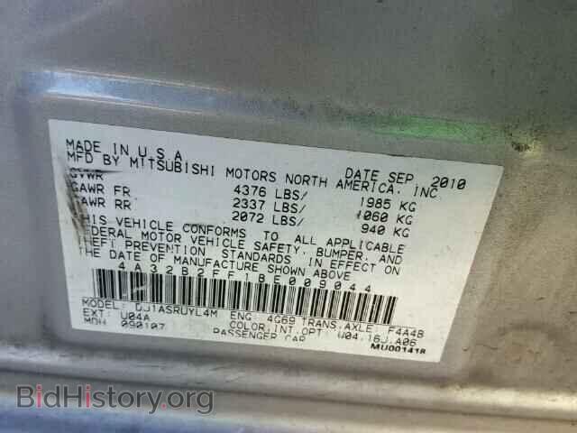 2011 MITSUBISHI GALANT - VIN: 4A32B2FF1BE009044 - Фото 10