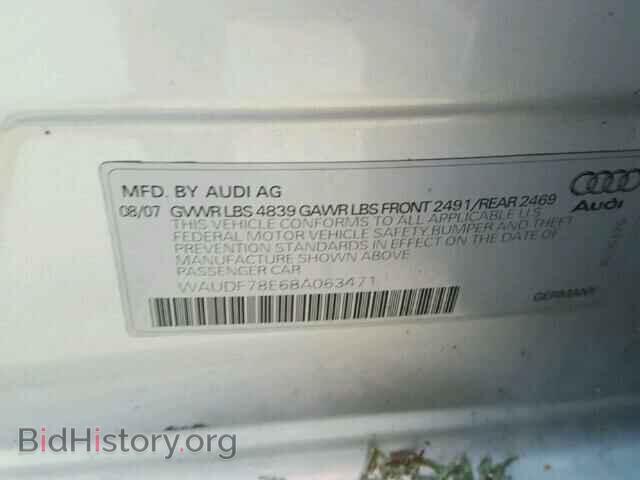 2008 AUDI A4 - VIN: WAUDF78E68A063471 - Фото 10
