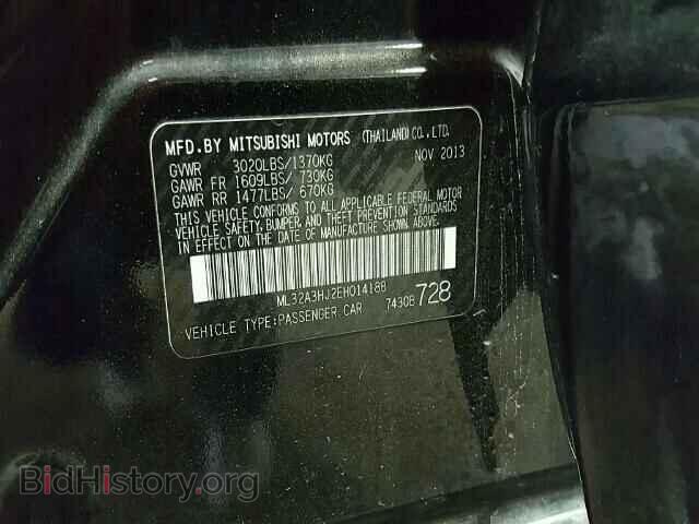 2014 MITSUBISHI MIRAGE - VIN: ML32A3HJ2EH014188 - Фото 10