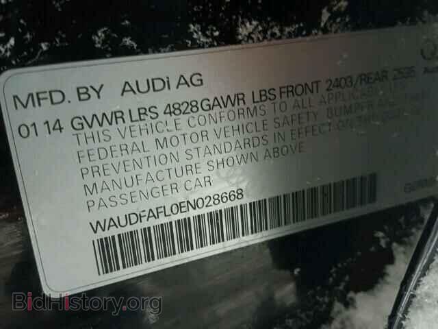 2014 AUDI A4 - VIN: WAUDFAFL0EN028668 - Фото 10