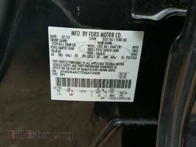 2013 FORD EDGE - VIN: 2FMDK4KC7DBA72498 - Photo 10