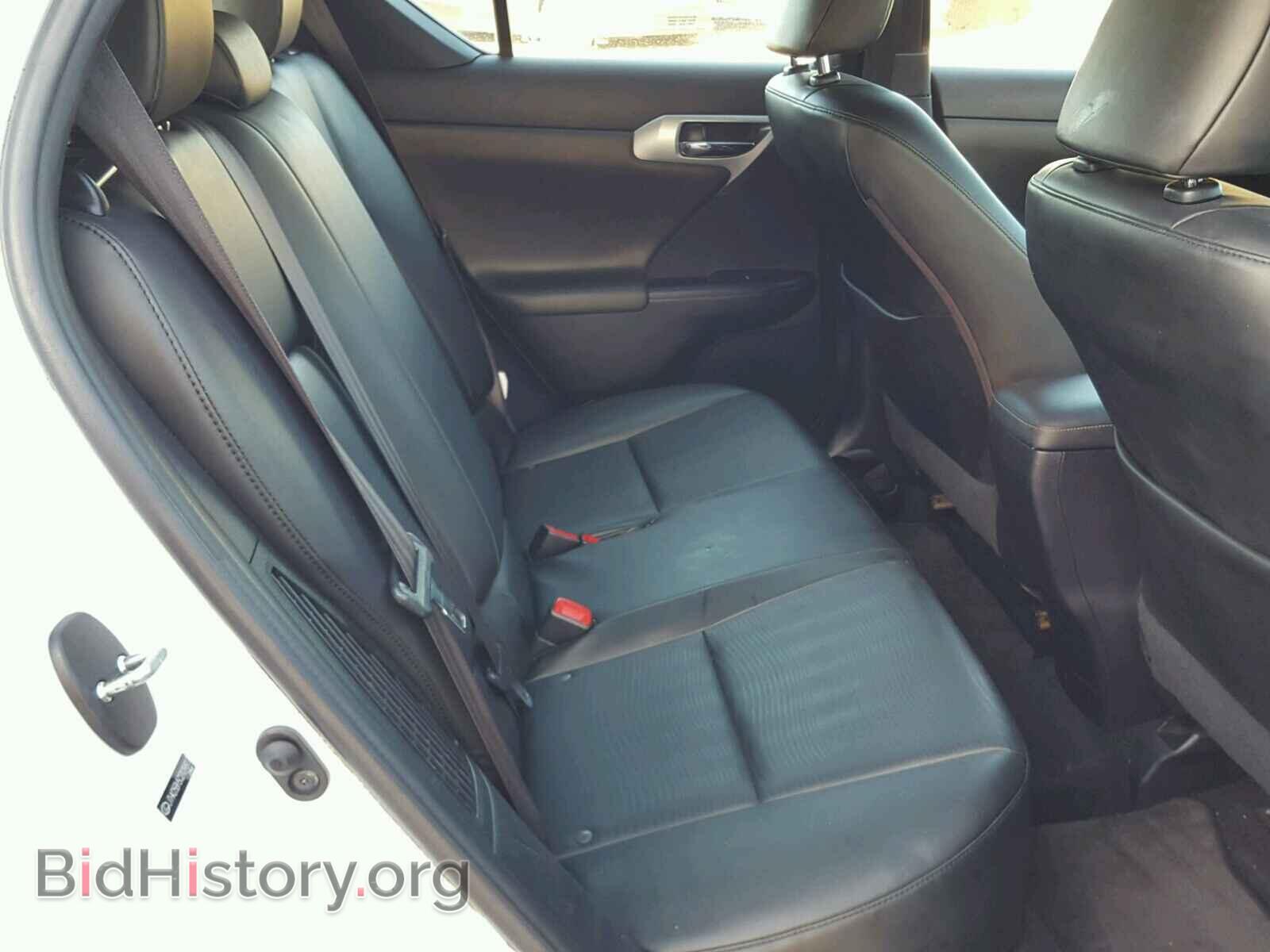 2012 LEXUS CT 200 - VIN: JTHKD5BH5C2109817 - Фото 6