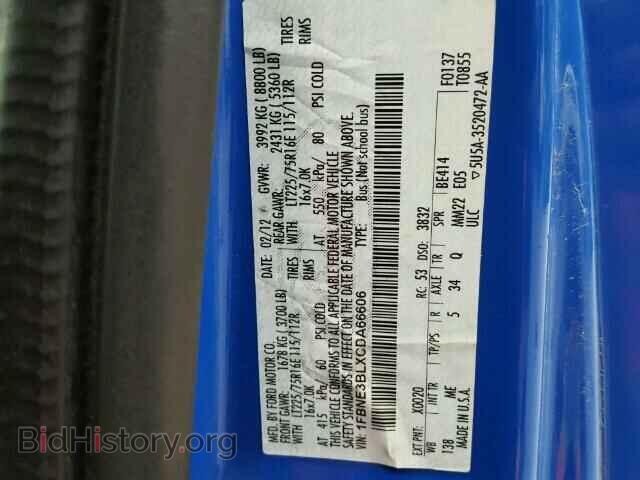 2012 FORD ECONOLINE - VIN: 1FBNE3BLXCDA66606 - Photo 10