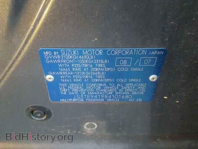 2008 SUZUKI GR VITARA - VIN: JS3TE941984101680 - Фото 10