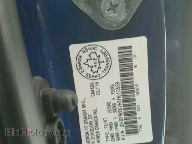 2014 HONDA CIVIC - VIN: 2HGFB2E26EH016539 - Фото 10