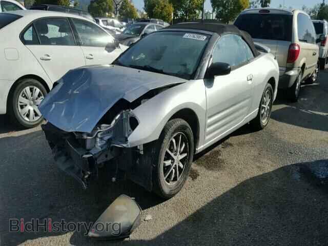 2002 MITSUBISHI ECLIPSE - VIN: 4A3AE45G62E091507 - Фото 2