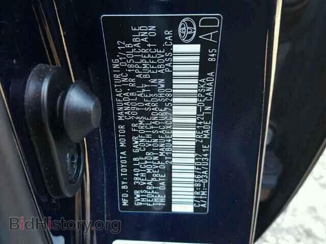 2012 TOYOTA COROLLA - VIN: 2T1BU4EEXCC775280 - Photo 10