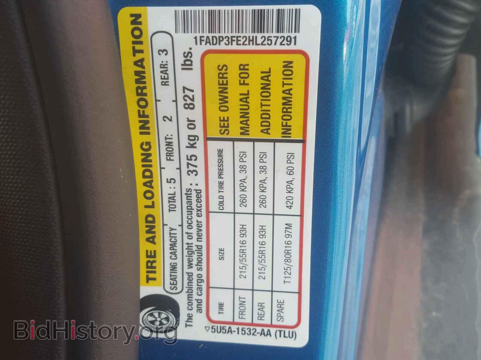 2017 FORD FOCUS - VIN: 1FADP3FE2HL257291 - Photo 10