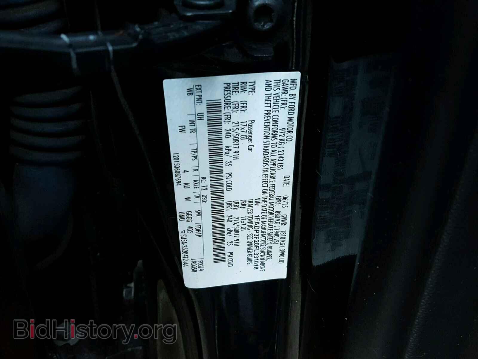 2015 FORD FOCUS - VIN: 1FADP3F20FL331018 - Фото 10