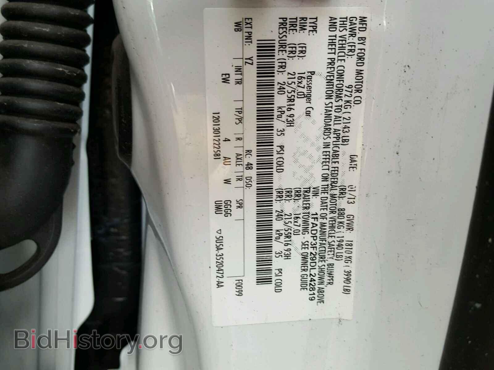 2013 FORD FOCUS - VIN: 1FADP3F29DL242819 - Photo 10