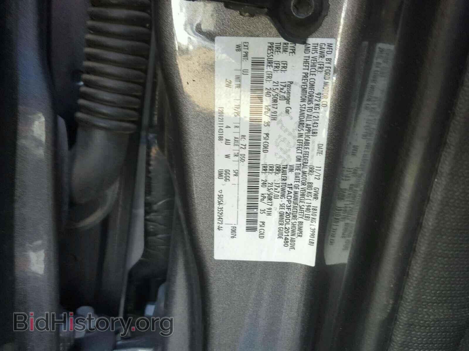 2013 FORD FOCUS - VIN: 1FADP3F20DL201480 - Фото 10