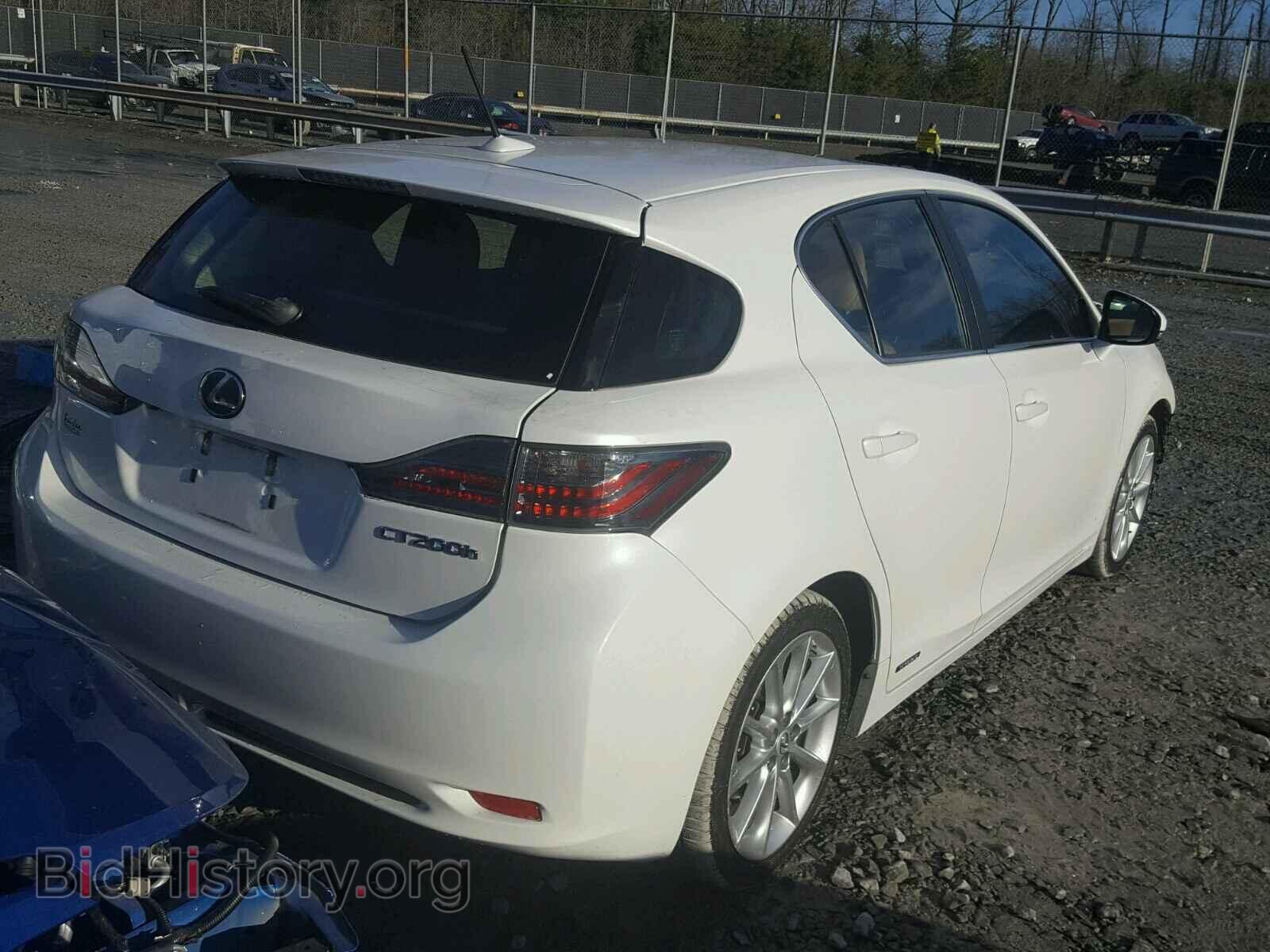 2012 LEXUS CT 200 - VIN: JTHKD5BHXC2105133 - Фото 4